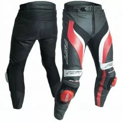 RST Clothing RST TRACTECH EVO 3 Red/Black/White Motorcycle CE Leather Jacket/Trousers 2PC