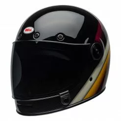 BELL CRUISER 2019 BULLITT Burnout Black/Maroon/White Classic Motorcycle Helmet