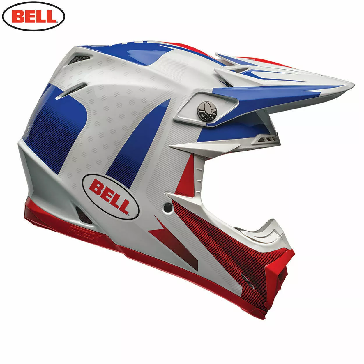 BELL Moto-9 Flex VICE Blue/Red Carbon Pro Circuit Replica Motocross MX Helmet Bell Helmets 2 BELL Moto-9 Flex VICE Blue/Red Carbon Pro Circuit Replica Motocross MX Helmet Bell Helmets
