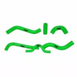 CV4 RADIATOR HOSE 6 PIECE KIT KAWASAKI KXF250 2007-08 GREEN Ci Sport