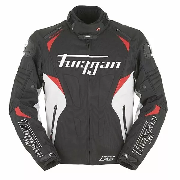 FURYGAN WIND Ducati/Honda Red/Black Textile Racing Style Motorbike Jacket 2 FURYGAN WIND Ducati/Honda Red/Black Textile Racing Style Motorbike Jacket