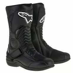 10% OFF Alpinestars PIKES Drystar Black Touring Fully Waterproof Motorbike Boots Alpinestars Boots