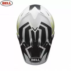 Bell Helmets BELL MX Moto-9 Mips District Matte White/Black/Green Light Motocross Helmet