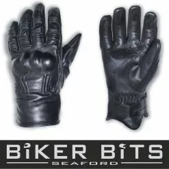 RST RETRO II Black CE Approved Leather Motorcycle Vintage Gloves RST Clothing