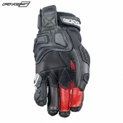 Five Gloves Five SF2 Black Short Cuff Perforated Leather Motorbike Sports/Roadster Gloves