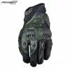 Five STUNT EVO REPLICA Army Camouflage Camo Polymesh Summer Motorbike Gloves Five Gloves