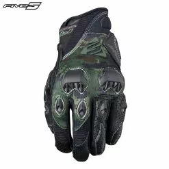 Five STUNT EVO REPLICA Army Camouflage Camo Polymesh Summer Motorbike Gloves Five Gloves