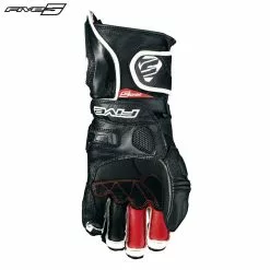 Five RFX1 White Motorbike Racing Sports Gloves CARBON Protection To Forearm/Palm Five Gloves