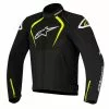 Alpinestars Jackets Alpinestars T-JAWS V2 Black/Yellpw Waterproof Motorbike Textile Sports Jacket