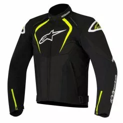 Alpinestars Jackets Alpinestars T-JAWS V2 Black/Yellpw Waterproof Motorbike Textile Sports Jacket