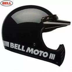 BELL Cruiser 2017 MOTO 3 Modern Classic Black Motorcycle MX Helmet