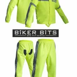 RST Clothing RST PRO SERIES Waterproof Motorcycle Rain Over Jacket & Trousers FLO YELLOW