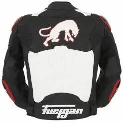 Furygan Clothing FURYGAN RAPTOR Black/White/Red Leather Motorbike Sports Jacket & Trousers CE