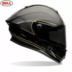 Bell RACE STAR SPEED CHECK Black/Gold Ace Cafe 3K Carbon Shell Helmet