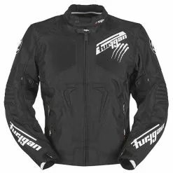 FURYGAN HURRICANE Black/White Textile Waterproof Motorcycle/Scooter Jacket