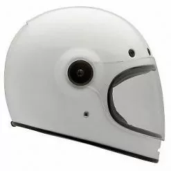 BELL BULLITT 2018 Solid WHITE Modern Retro Classic Motorcycle Helmet Bell Helmets