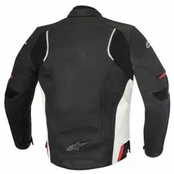 10% OFF Alpinestars DEVON Black/White Motorbike Leather Crusier/Sports Jacket