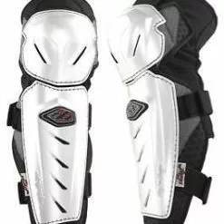 Troy Lee Designs/Shock Doctor Lopes Knee Guards White Motocross Body Armour MX