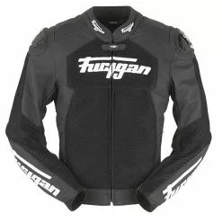 FURYGAN SPEED MESH Black Vented Summer Cool Leather Motorbike Sports Jacket Furygan Clothing