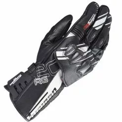 FURYGAN RG20 Black/White Leather Sports/Street CE Motorbike Gloves Furygan Clothing