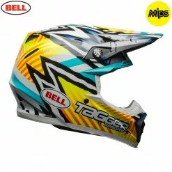 BELL MX Moto-9 Mips Lightweight Tri-Matrix Shell Motocross Off Road Peak Helmet Bell Helmets