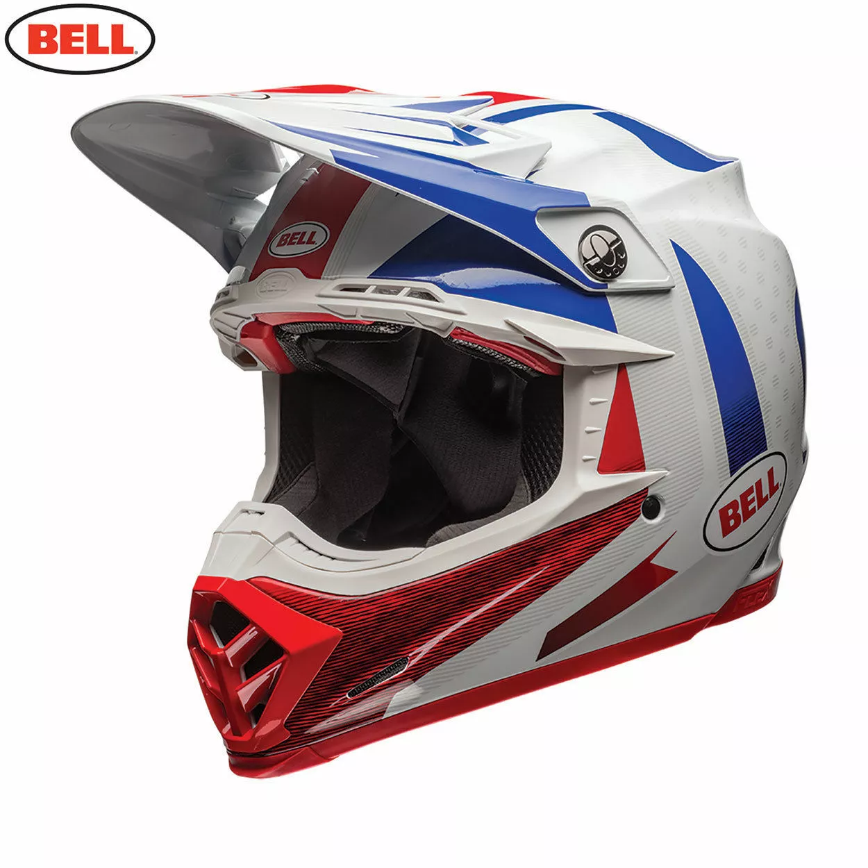 BELL Moto-9 Flex VICE Blue/Red Carbon Pro Circuit Replica Motocross MX Helmet Bell Helmets 1 BELL Moto-9 Flex VICE Blue/Red Carbon Pro Circuit Replica Motocross MX Helmet Bell Helmets