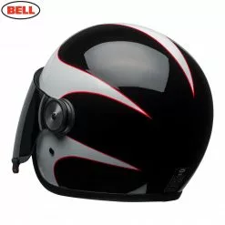 BELL Cruiser 2018 RIOT Boost White/Black/Red Open Face Motorcycle Helmet Bell Helmets