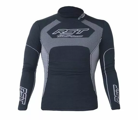 RST Clothing RST TECH X COOLMAX Long Sleeve Top Base Layer Motorcycle Black/Grey Clothing 1 RST Clothing RST TECH X COOLMAX Long Sleeve Top Base Layer Motorcycle Black/Grey Clothing