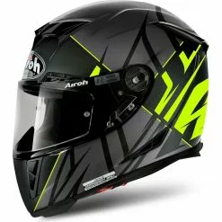 Airoh Helmets AIROH GP500 Sectors Matt Yellow/Black Carbon MotoGP Light Motorbike ACU Helmet