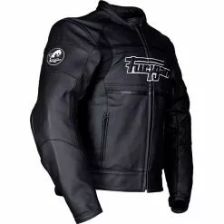 FURYGAN HOUSTON AMO II Black Strong Leather Motorbike Sports CE Jacket