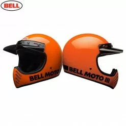 BELL Cruiser 2017 MOTO 3 Modern Classic Flo KTM Orange Motorcycle MX Helmet Bell Helmets